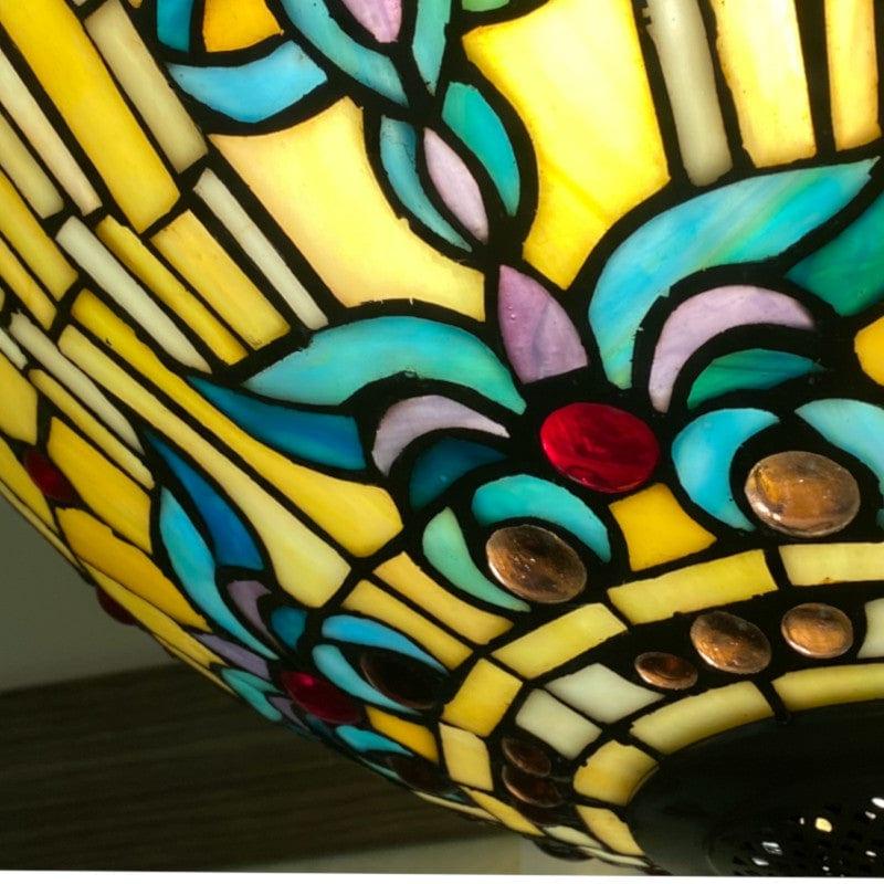 Regency Inverted Tiffany Ceiling Pendant Light