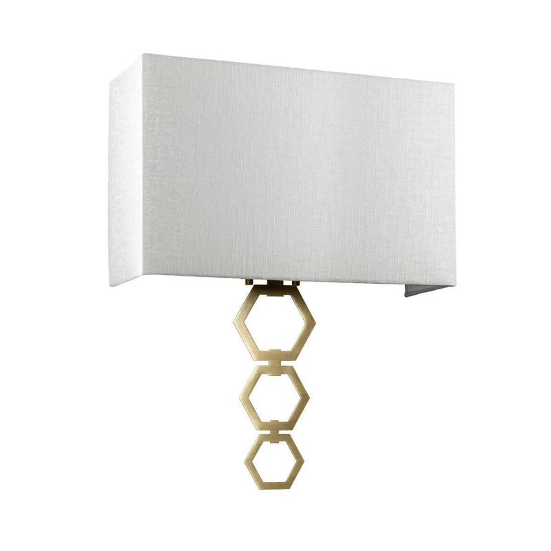 Ria Large 2 Light Aged Brass Wall Light ,RIA-LARGE-AB,Elstead Lighting, dimmable image