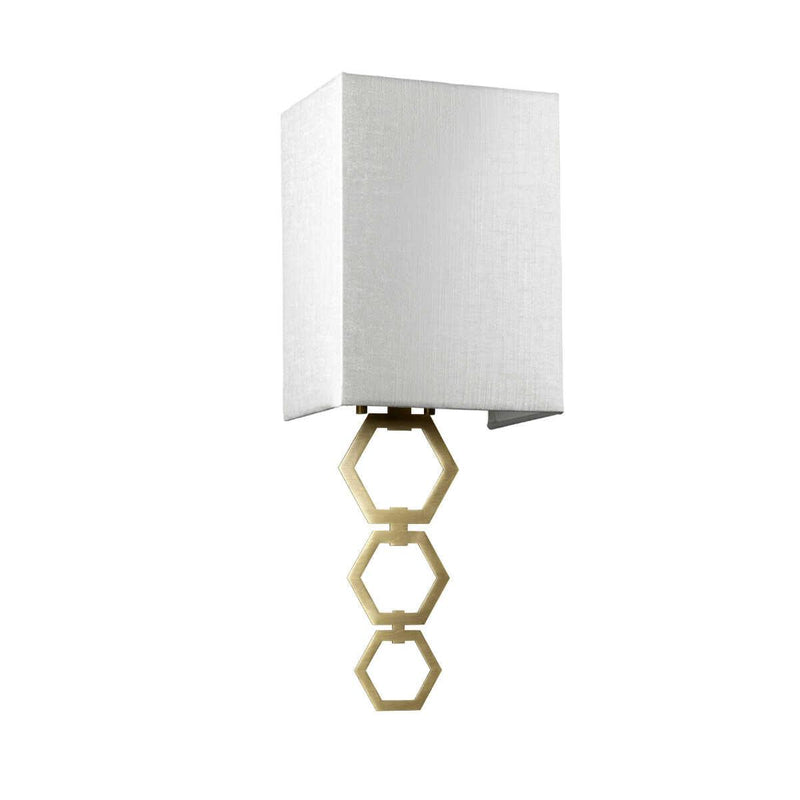 Ria Small 1 Light Aged Brass Wall Light ,RIA-SMALL-AB,Elstead Lighting, living room close up image