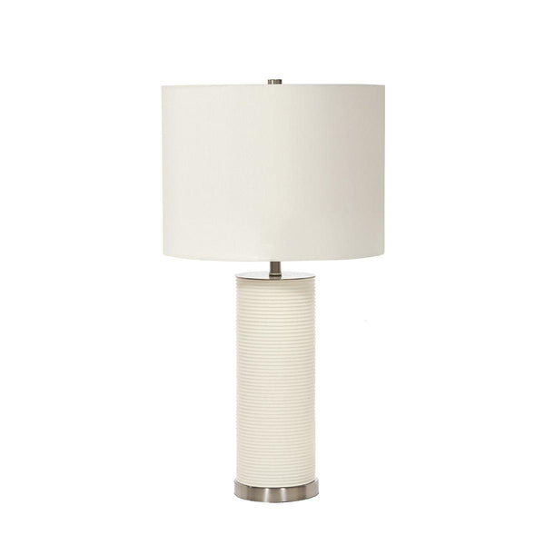 Ripple 1 Light White Table Lamp - Elstead Lighting 1