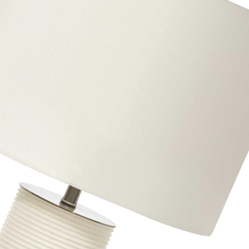 Ripple 1 Light White Table Lamp - Elstead Lighting 2
