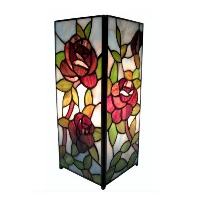 Rose Medium Square Tiffany Lamp