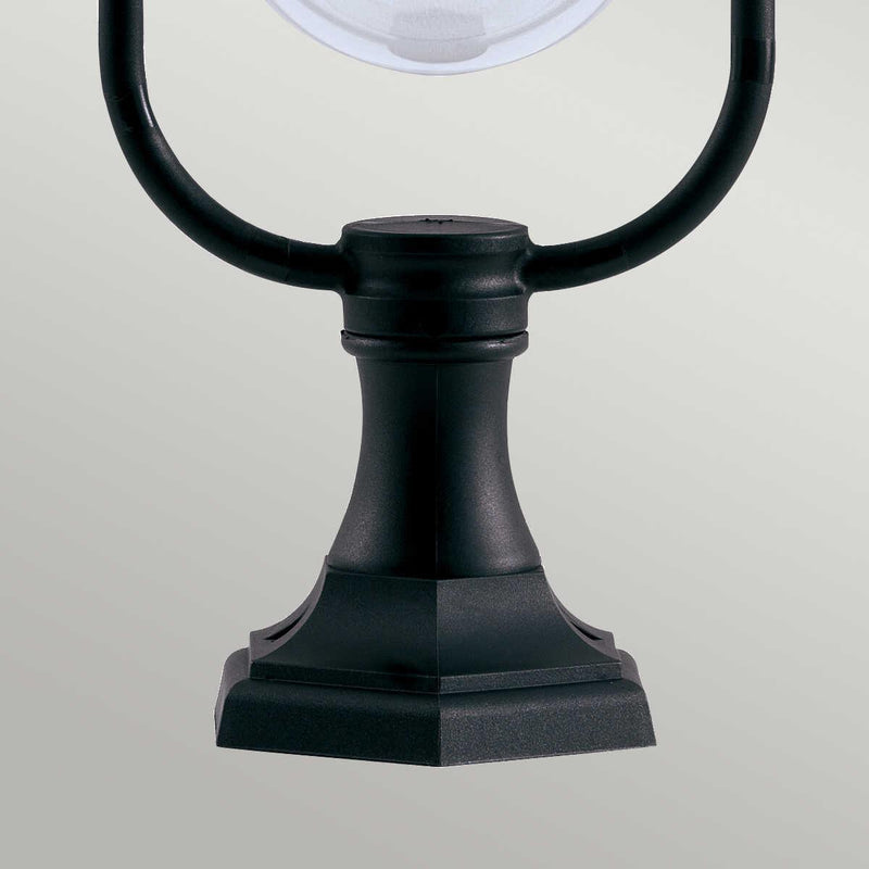 Elstead Shannon Black Outdoor Pedestal Lantern