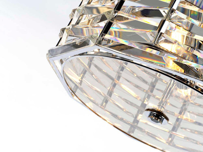 Elstead Shoal 4 Light Polished Nickel Ceiling Pendant