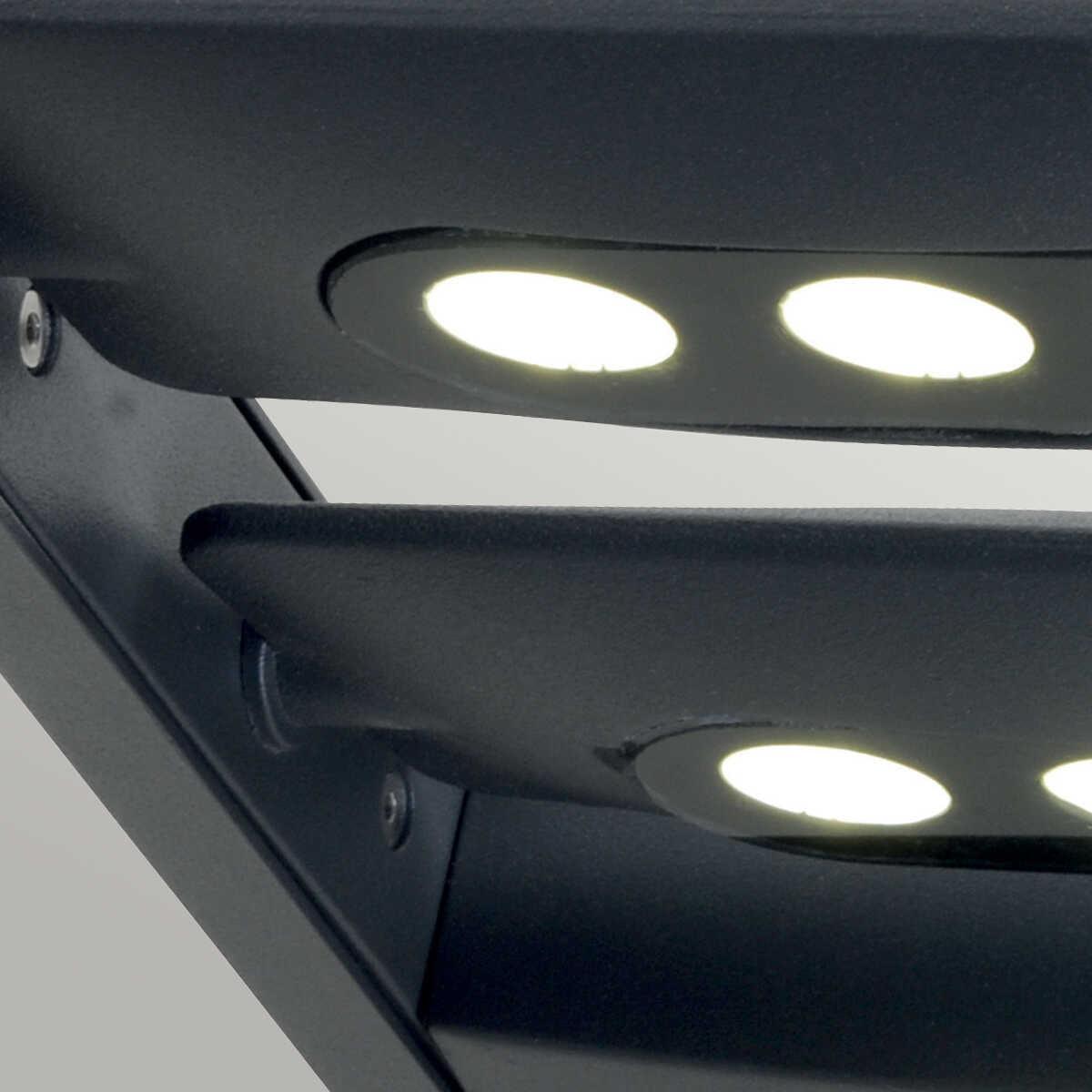 elstead sigmund double outdoor wall light Detailed Close Up
