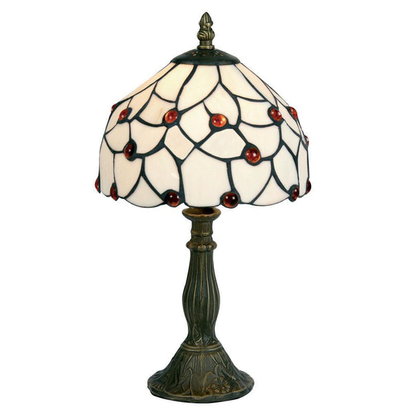 Tiffany Bedside Lamps - Amber Beads Tiffany Bedside Lamp OT 60 AB