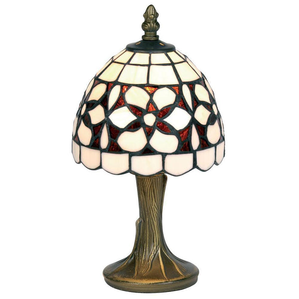 Tiffany Bedside Lamps - Amber Flower Bedside Lamp OT 50 AF