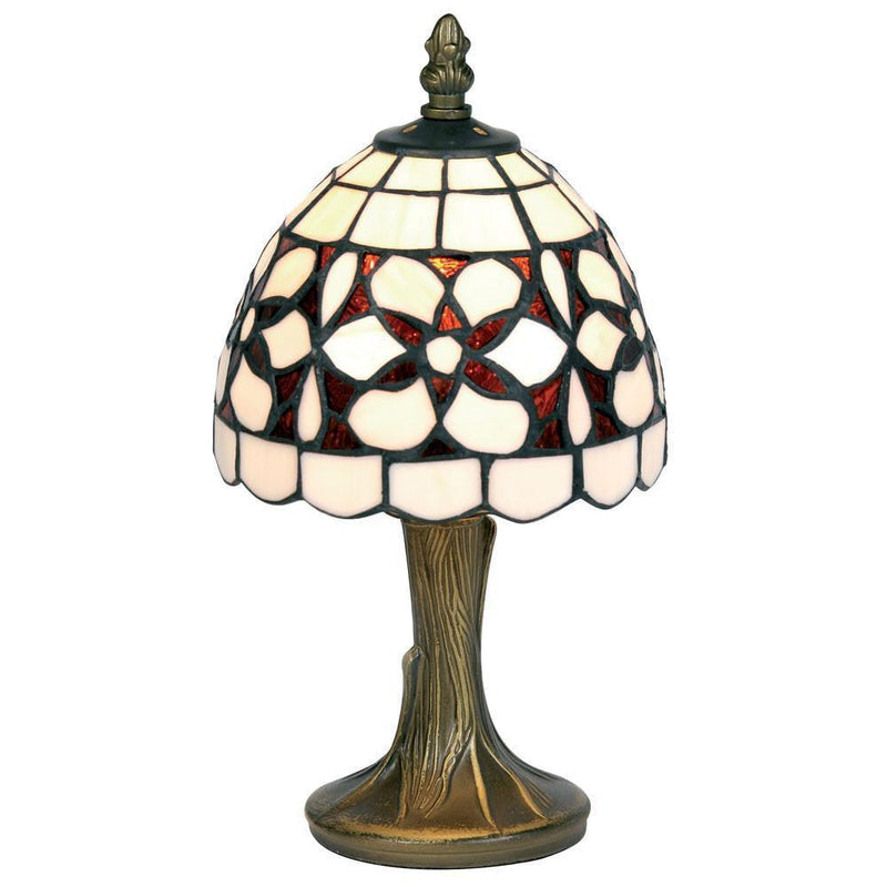 Tiffany Bedside Lamps - Amber Flower Bedside Lamp OT 50 AF