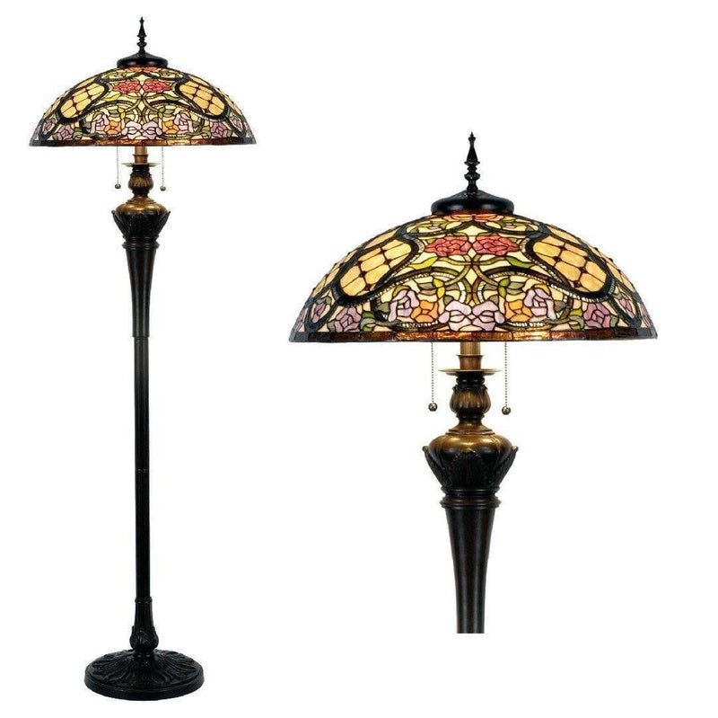 Tiffany Floor Lamps - Anders Tiffany Floor Lamp