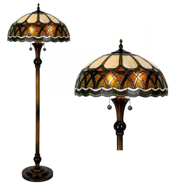 Tiffany Floor Lamps - Boardwalk Tiffany Floor Lamp