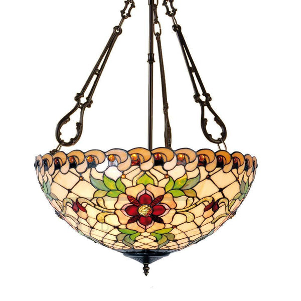 Inverted Ceiling Pendant Lights - Angelique Large Inverted Pendant Light (fancy Chain)