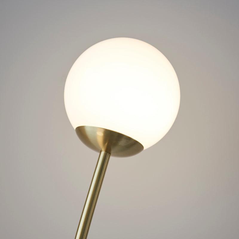 Bloom 2 light brass Floor Lamp by Endon Lighting shade close up