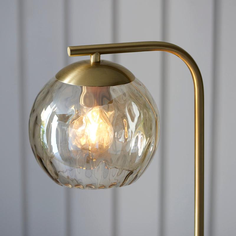Endon Dimple 1 Light Brass Finish Floor Lamp by Endon Lighting 6
