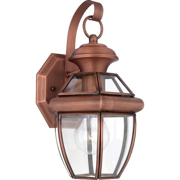 Quoizel Newbury Aged Copper Small Outdoor Wall Light by Elstead Outdoor Lighting 1