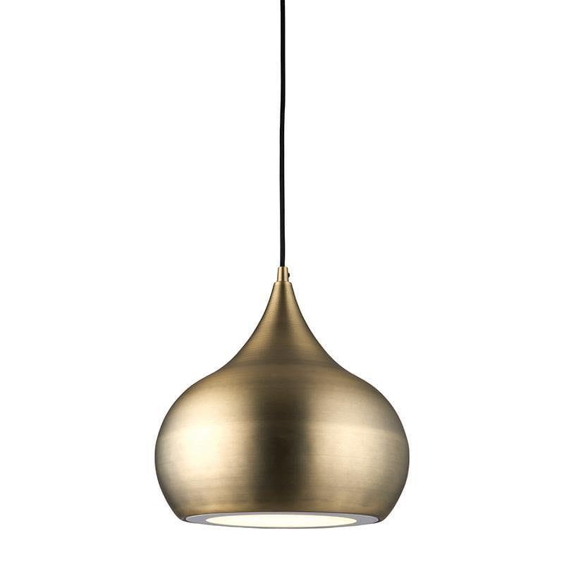 Tiffany Lamps & Lighting Brosnan 1LT Matt Antique Brass Pendant Ceiling Light 61299by Endon