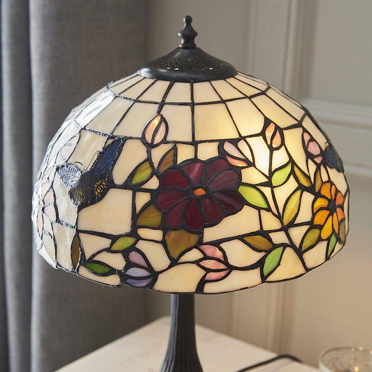 Interiors 1900 Butterfly Small Tiffany Table Lamp