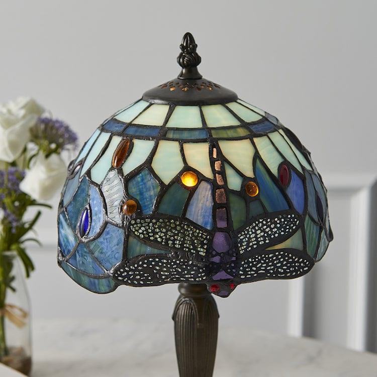 Blue Dragonfly Tiffany Intermediate Table Lamp