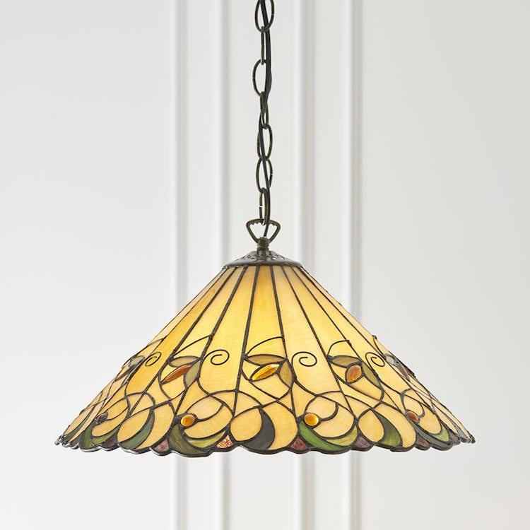 Jamelia Medium Tiffany Ceiling Light - Single Bulb Fitting