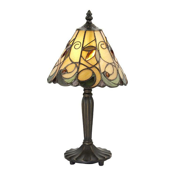 Tiffany Bedside Lamps - Jamelia Intermediate Tiffany Table Lamp 64196