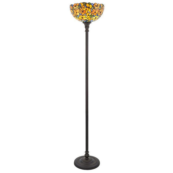 Tiffany Floor Lamps - Josette Tiffany Uplighter Floor Lamp 64208