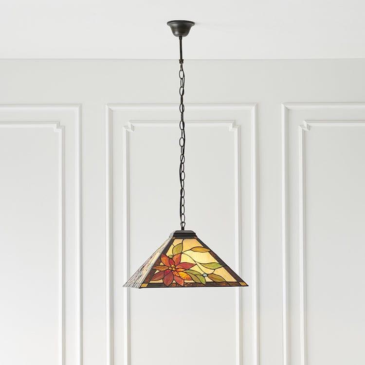 Lelani Medium Tiffany Ceiling Light, 1 bulb fitting