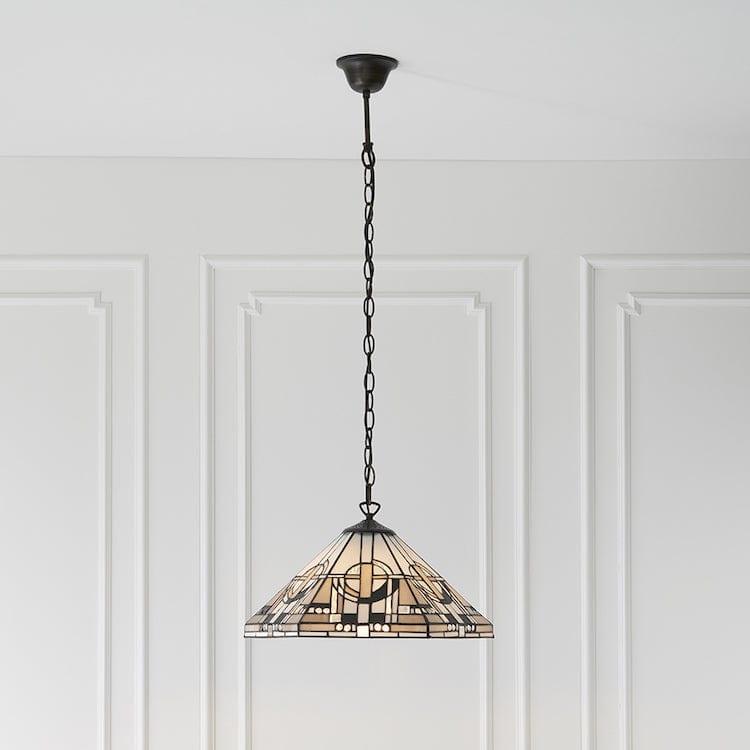 Metropolitan Medium Tiffany Ceiling Light - 1 Bulb Fitting