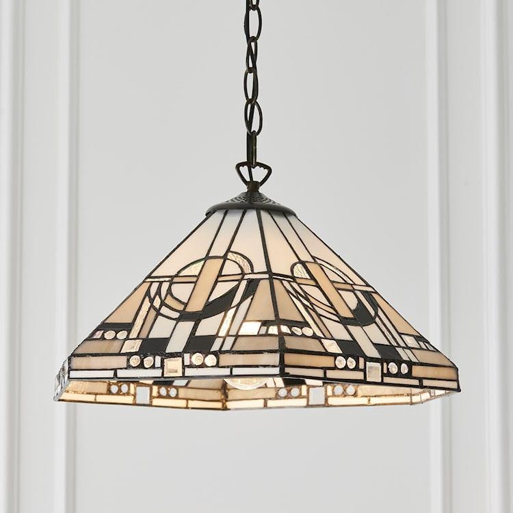 Metropolitan Medium Tiffany Ceiling Light - 1 Bulb Fitting