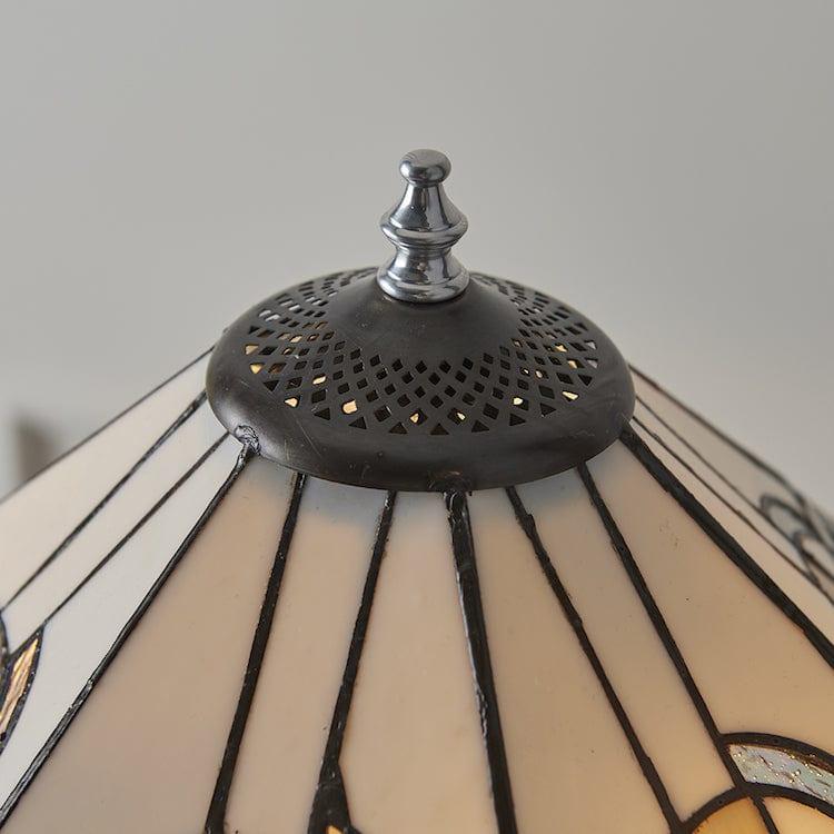 Interiors 1900 Metropolitan Tiffany Lamp with Aluminium Base