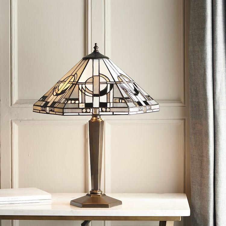 Metropolitan Tiffany Lamp With Cast Brass Base