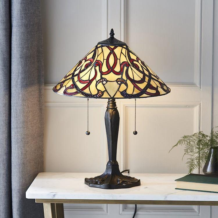 Interiors 1900 Ruban Tiffany Table Lamp