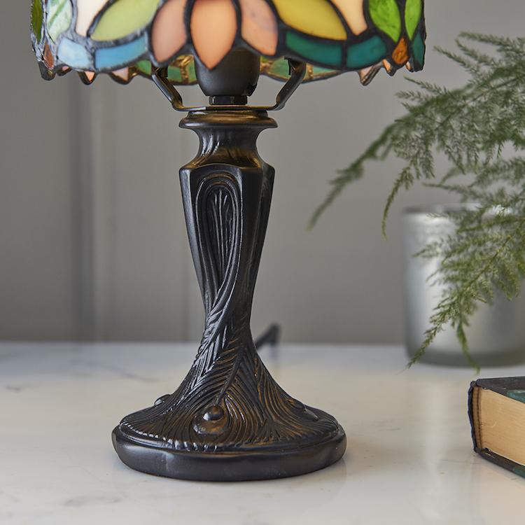 Interiors 1900 Sylvette Mini Tiffany Bedside Table Lamp