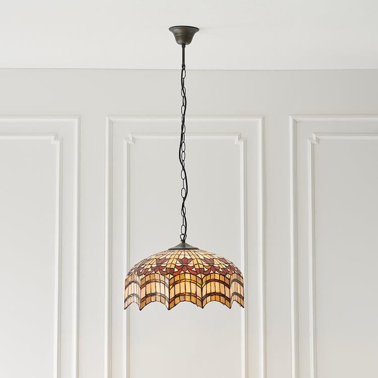 Vesta Medium Tiffany Ceiling Light - 3 Bulb Fitting