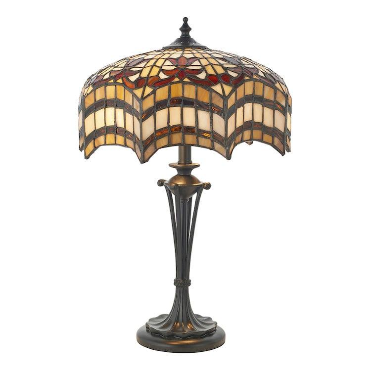 Medium Tiffany Lamps - Vesta Small Tiffany Table Lamp 64376