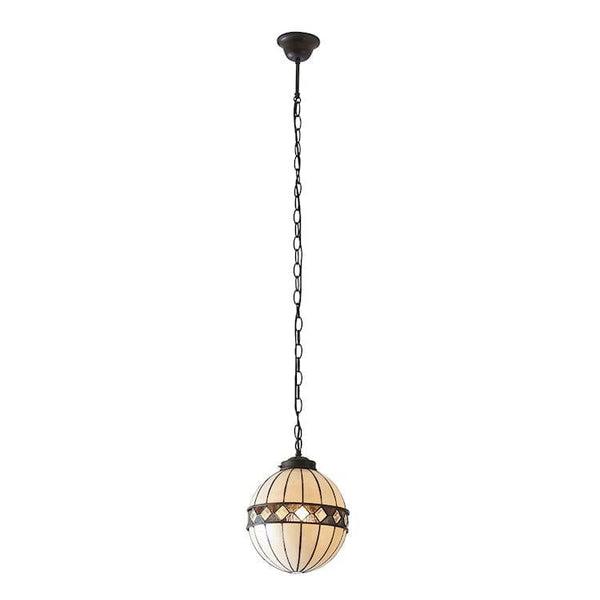 Tiffany Ceiling Pendant Lights - Fargo Small Tiffany Globe Pendant Light 67044
