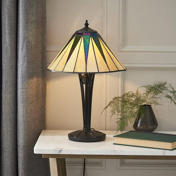 Interiors 1900 Dark Star Tiffany Table Lamp