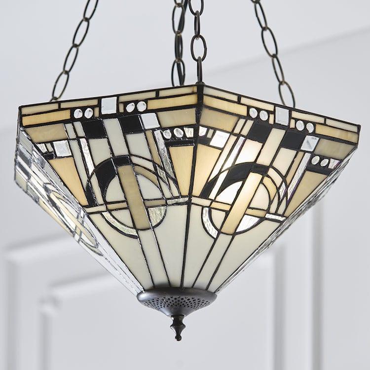 Metropolitan Medium Inverted Tiffany Ceiling Light