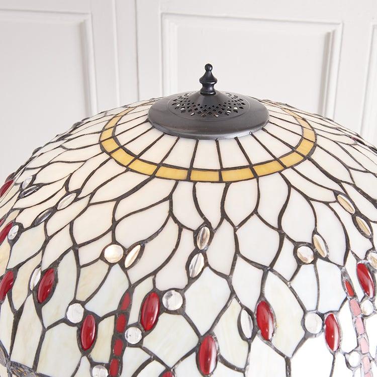 Interiors 1900 Beige Dragonfly Tiffany Floor Lamp