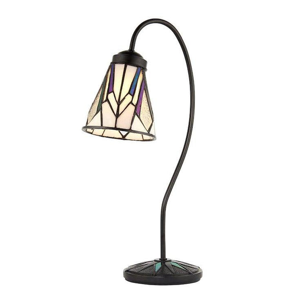 Medium Tiffany Lamps - Astoria Tiffany Swan Neck Lamp 74364