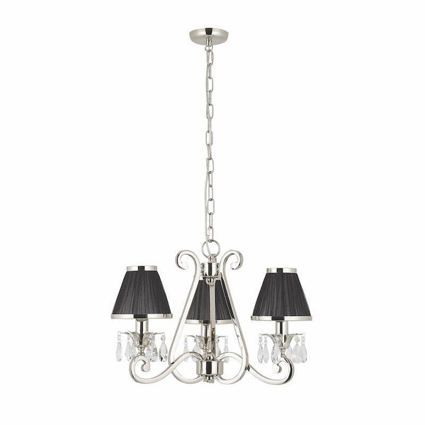 oksana chandelier with black shades 63505