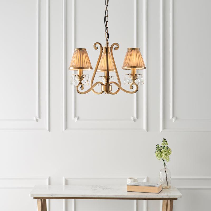 Oksana brass chandelier 63520 living room wide image