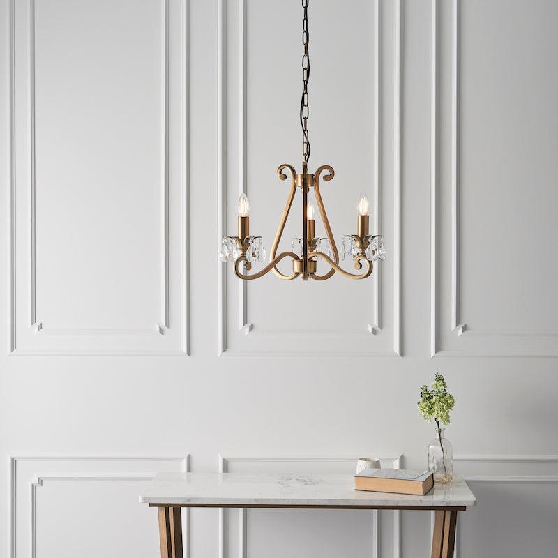 Oksana brass chandelier ul1p3b wide living room 