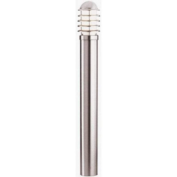 Searchlight Louvre Large Stainless Steel Outdoor Bollard Light by Searchlight Outdoor Lighting