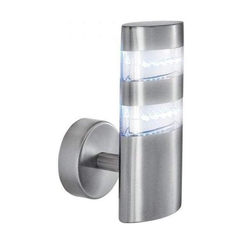 Searchlight India Stainless Steel Oval LED Outdoor Wall Light by Searchlight Outdoor Lighting