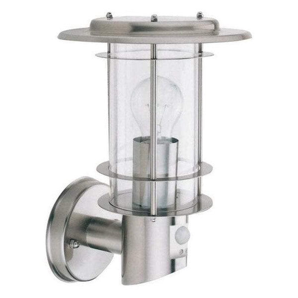 Searchlight Stainless Steel Outdoor PIR Wall Light 6211 by Searchlight Outdoor Lighting