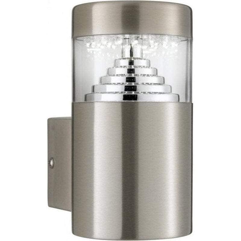 Searchlight Brooklyn Stainless Steel Outdoor LED Wall Light by Searchlight Outdoor Lighting