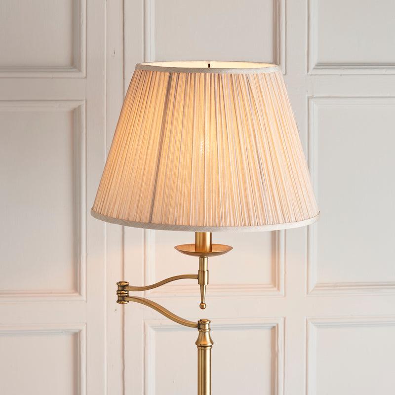 Traditional Floor Lamps - Stanford Antique Brass Floor Lamp 63621 close up