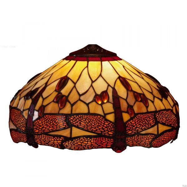 Tiffany Replacement Table Lamp Shades & Bases - Golden Dragonfly Large Tiffany Replacement Table Lamp Shade