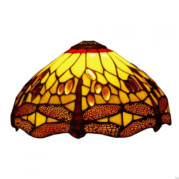 Tiffany Replacement Table Lamp Shades & Bases - Golden Dragonfly Medium Tiffany Replacement Table Lamp Shade