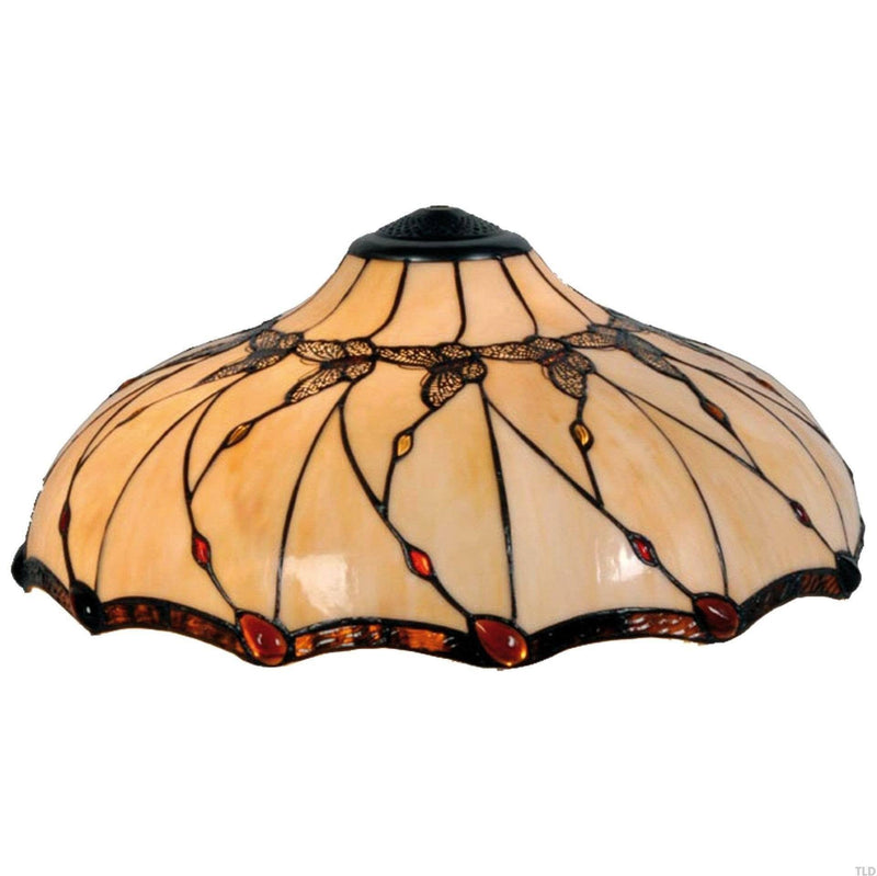 Tiffany Replacement Table Lamp Shades & Bases - Papillon Large Tiffany Replacement Lamp Shade