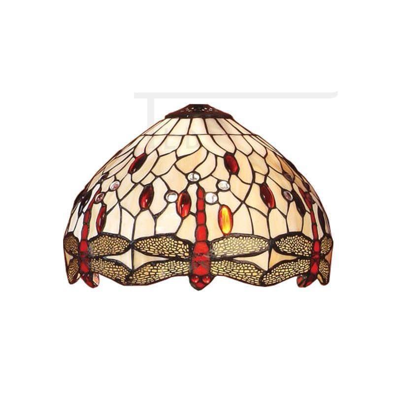 Tiffany Replacement Table Lamp Shades - Beige Dragonfly Small Tiffany Replacement Shade